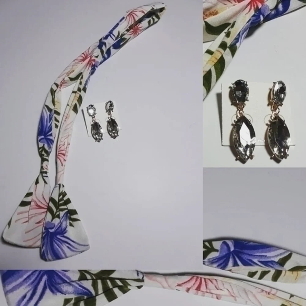 Bend-N-Bow Headband & Heart Earrings Set